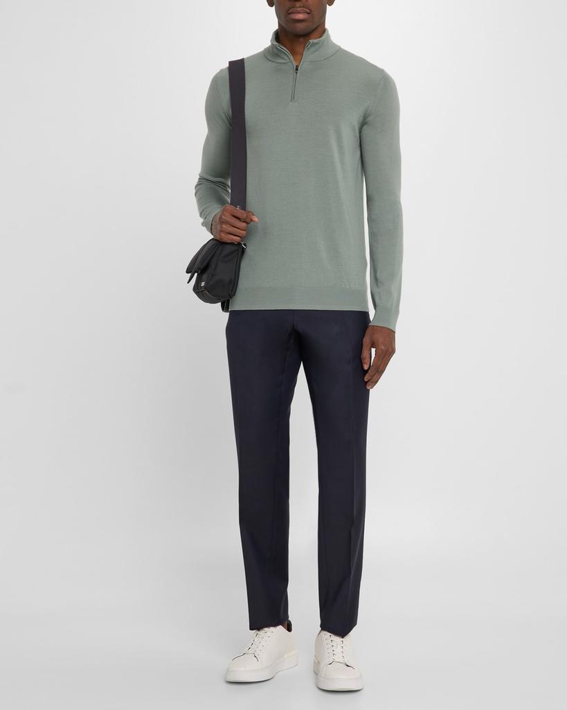 REISS Men's Blackhall Half-Zip Sweater