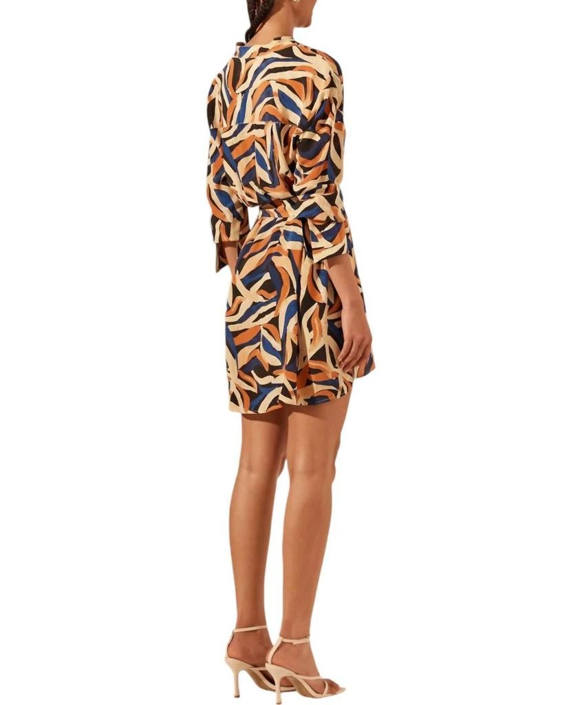 Shona Joy Shona Joy - PALMA SILK COLLARLESS SHIRT MINI DRESS 2