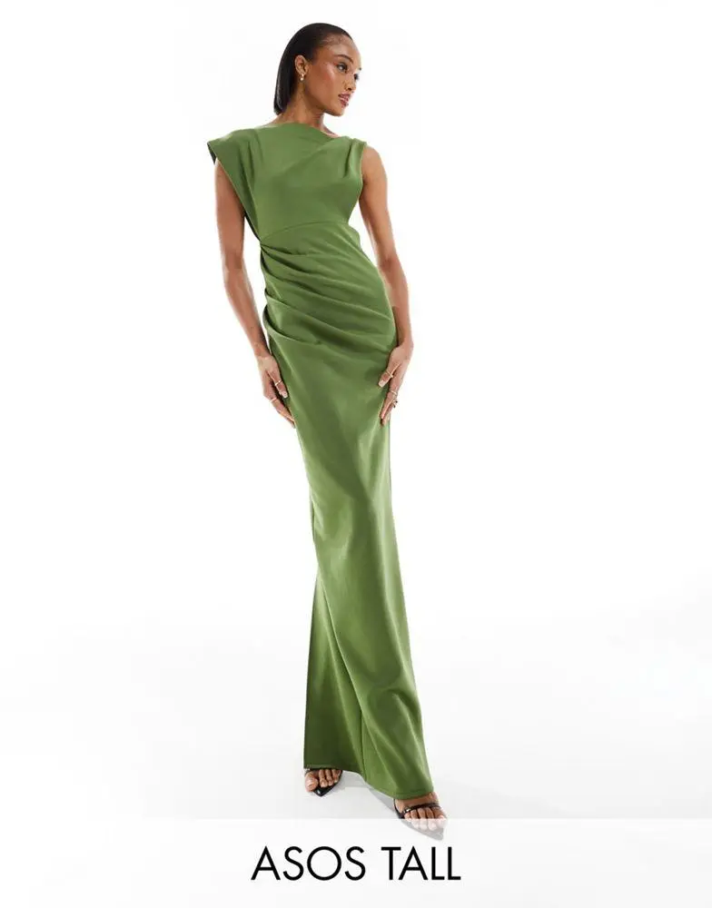 Shop ASOS DESIGN Tall asymmetric high neck minimal maxi dress in olive on Sale at BeyondStyle Get 50% Off ASOS DESIGN Tall asymmetric high neck minimal maxi dress in olive with Shop ASOS DESIGN Tall asymmetric high neck minimal maxi dress in olive on Sale at BeyondStyle Get 50% Off ASOS DESIGN Tall asymmetric high neck minimal maxi dress in olive with