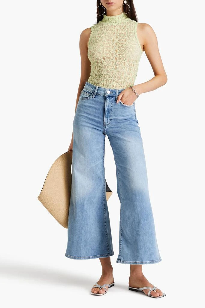 FRAME Le Palazzo Crop high-rise wide-leg jeans 2