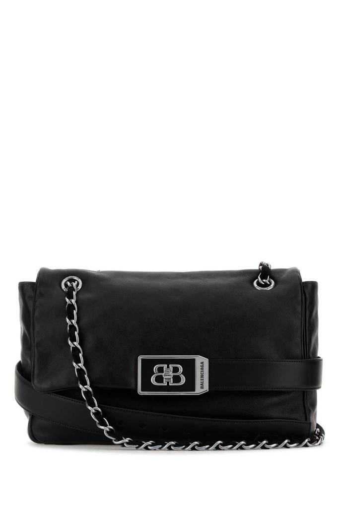 【関税&送料込】Balenciaga Black Leather Modu Shoulder Bag Balenciaga Black Leather Modu Shoulder Bag - BeyondStyle