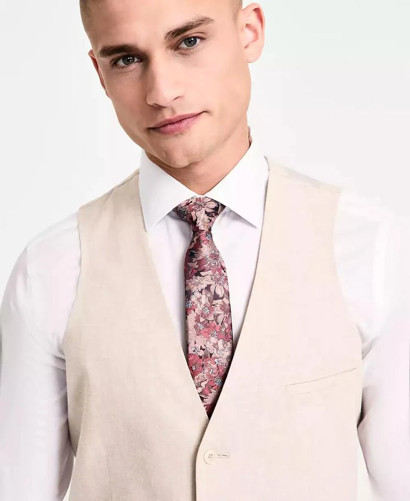 Bar III Men's Slim-Fit Linen Suit Vest, Exclusively at Macy's 3