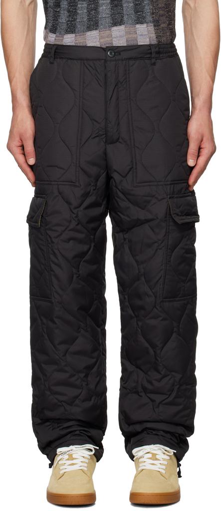 Taion Black Military Down Cargo Pants