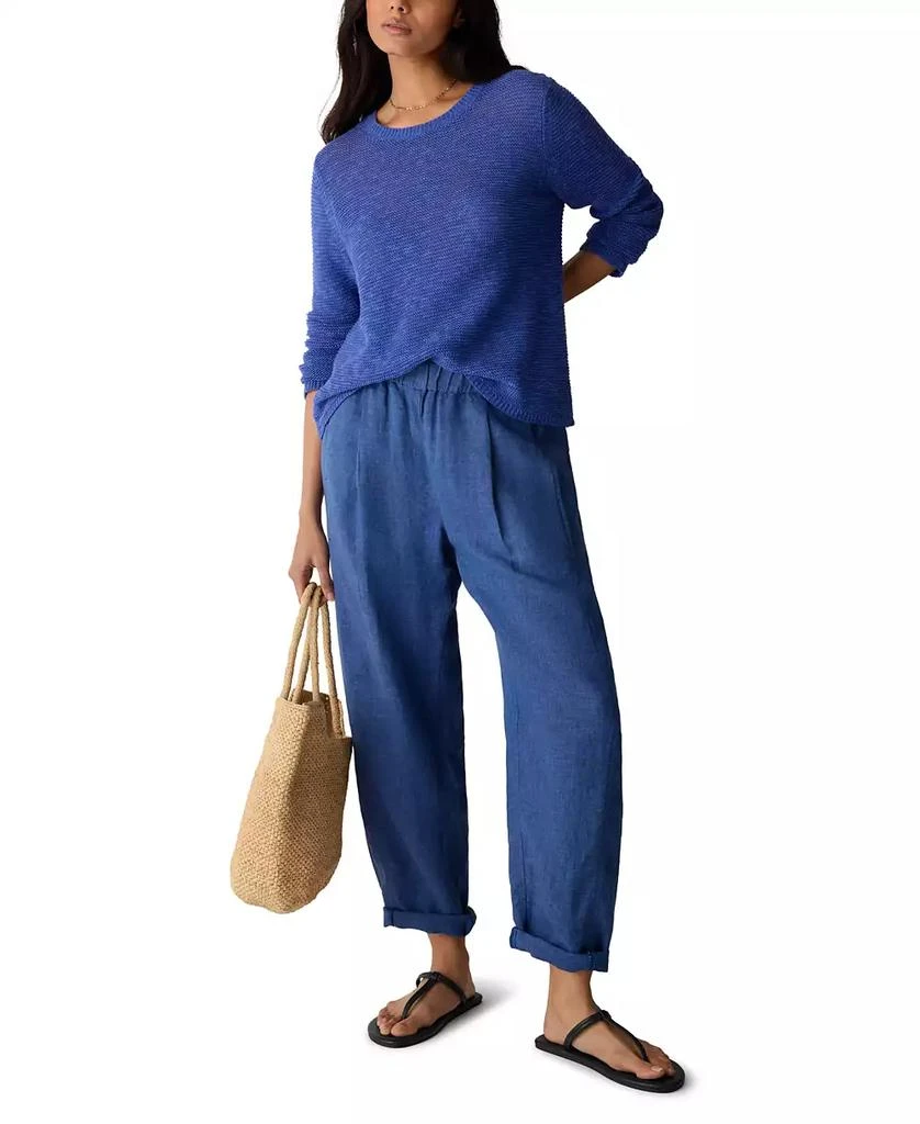 Eileen Fisher Women
s High-Waisted Pull-On Ankle Pants, Regular 
Plus Size