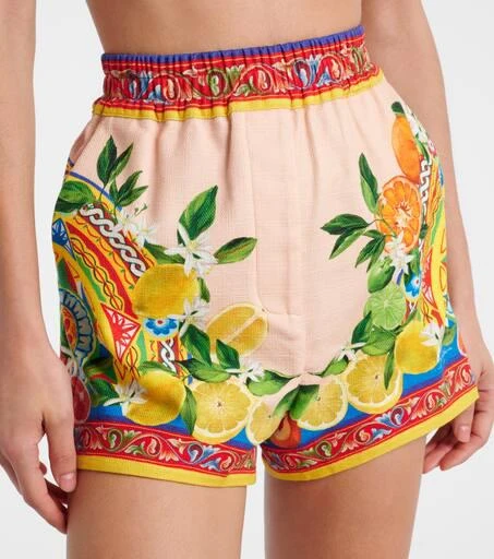 Dolce 
Gabbana Taormina printed cotton-blend shorts 4