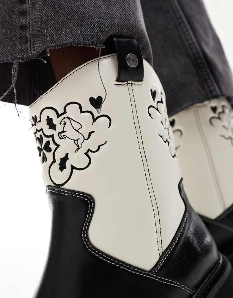 Buffalo Buffalo Bull Cowboy boot in black