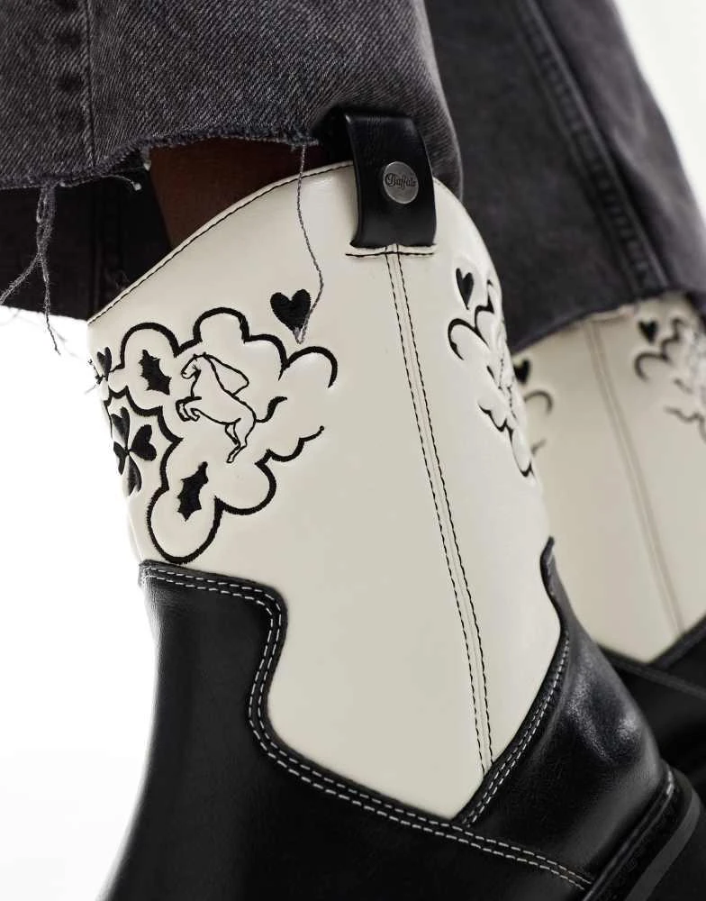 Buffalo Buffalo Bull Cowboy boot in black 2