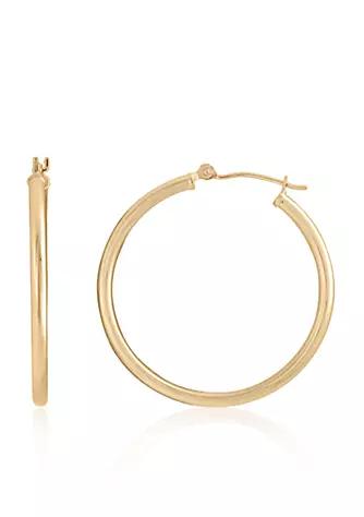 Belk & Co. Hoop Earrings in 14K Yellow Gold