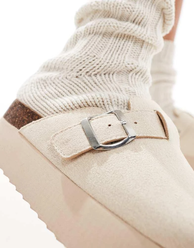 SEQWL SEQWL flatform clogs in stone 3