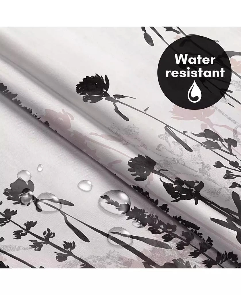 Americanflat Hookless Floral Shower Curtain with Sheer Panel, Snap-In Liner 
Grommets, 72" x 75" 8