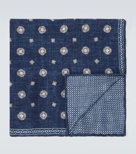 Brunello Cucinelli Silk pocket square 1