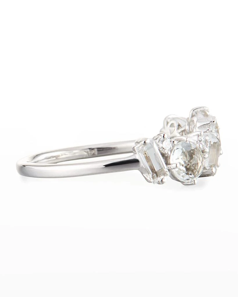 Suzanne Kalan Bloom 14k White Gold Amalfi Mix Ring, White, Size 4-8.5 3