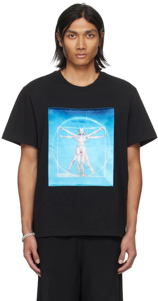Stella McCartney Black Vitruvian Woman T-Shirt 1