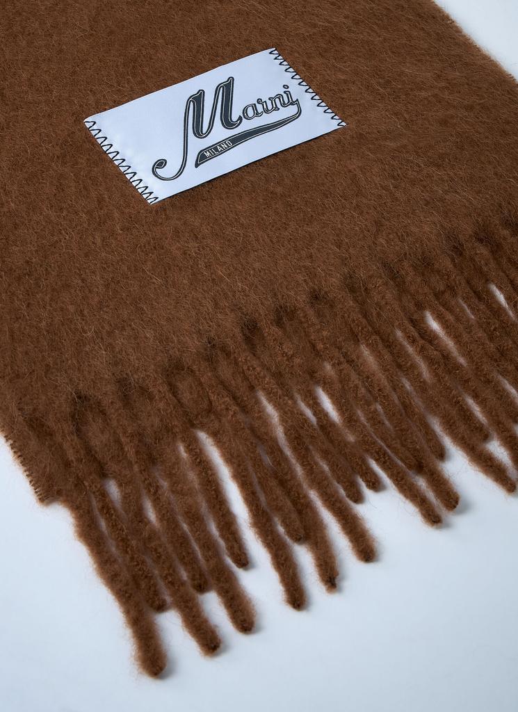 Marni Fringed Wool Scarf