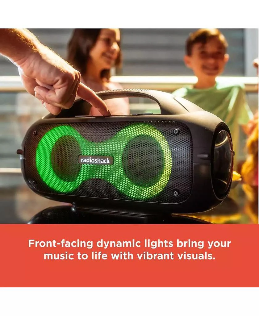 RadioShack 60W Black and Gray Wireless Portable Speaker With Lights True Wireless Audio And Type C-Charging Cable 4001787 6