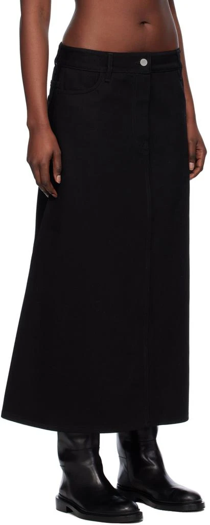 Studio Nicholson Black A-Line Denim Maxi Skirt 2