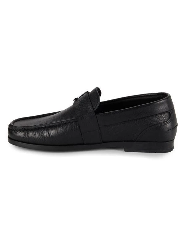 Karl Lagerfeld Paris Logo Leather Loafers 4