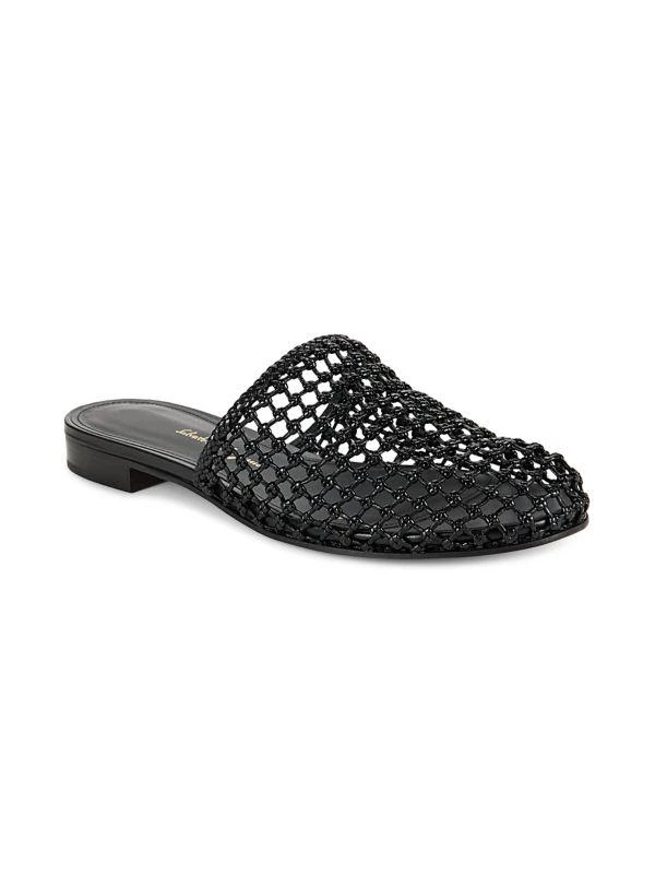Salvatore Ferragamo Intreccio Leather Flat Mules 2