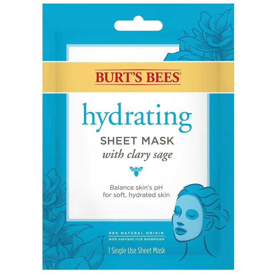 Burt's Bees Hydrating Sheet Mask Clary Sage 1