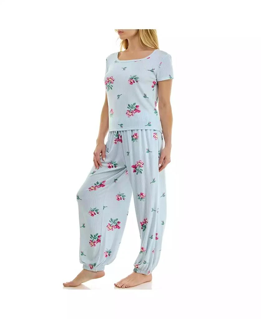 Roudelain Women
s Short-Sleeve T-Shirt 
Balloon Pants, 2-Piece Pajama Set 9