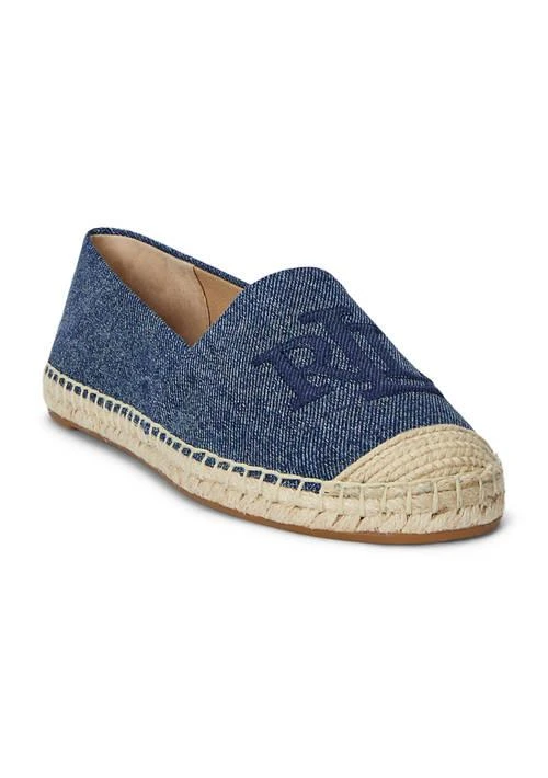 Ralph Lauren Cameryn Washed Denim Espadrille Flats