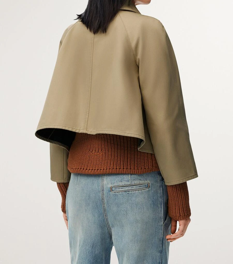 Loewe Cotton Gabardine Trapeze Jacket 3