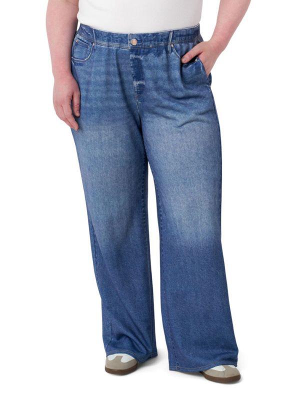 Seven7 ​Illusion Pull-On Wide-Leg Jeans
