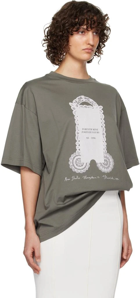Acne Studios Gray Printed T-Shirt 2