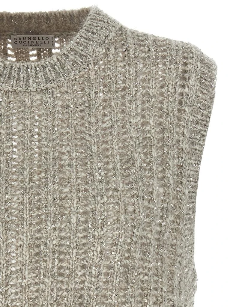 Brunello Cucinelli Brunello Cucinelli Knitted Sleeveless Jumper 3