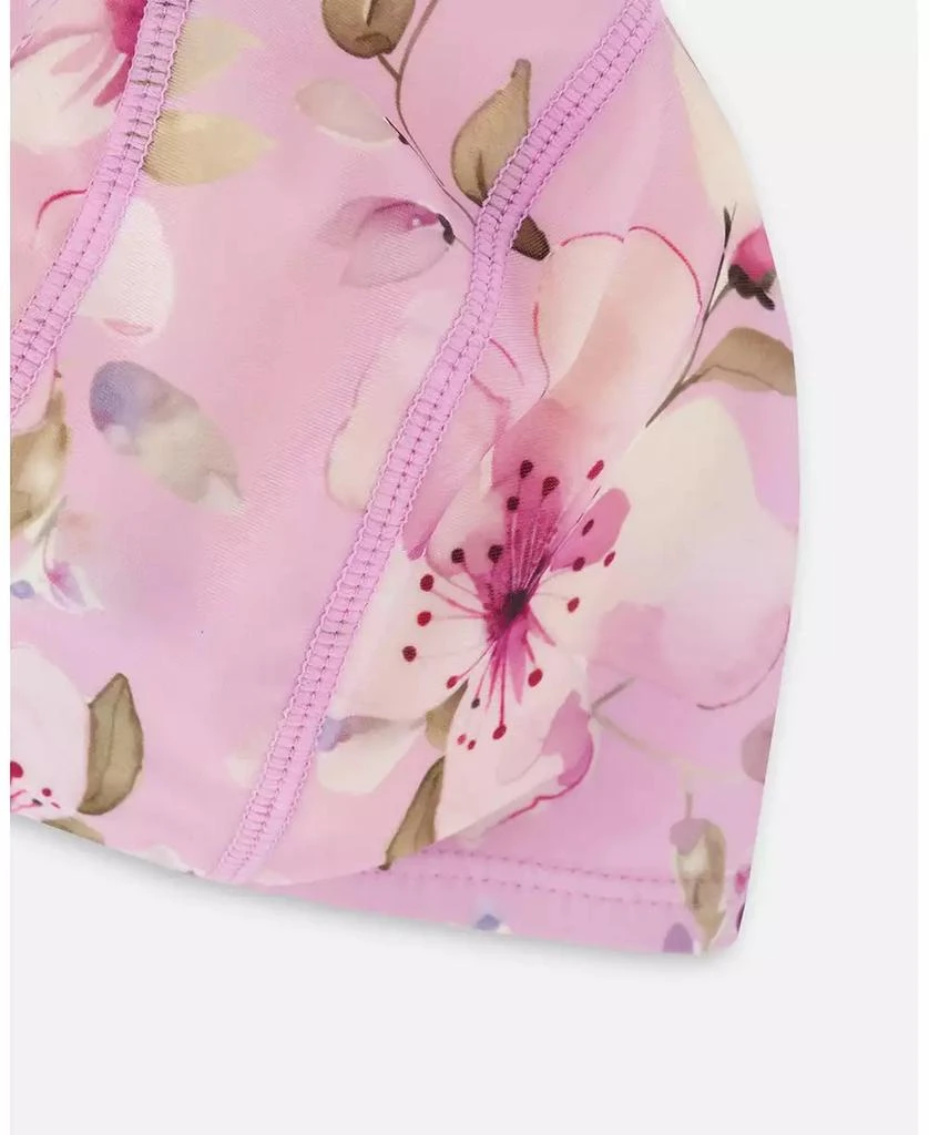 Deux par Deux Girl Swim Cap Flower Print - Toddler|Child 2