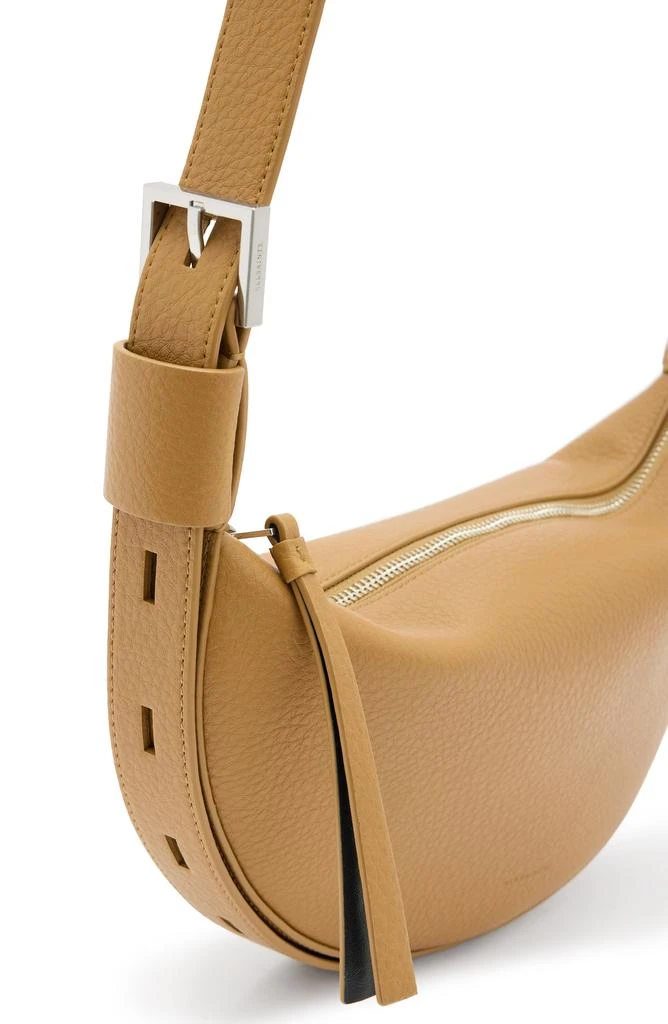 ALL SAINTS Half Moon Leather Crossbody Bag 4