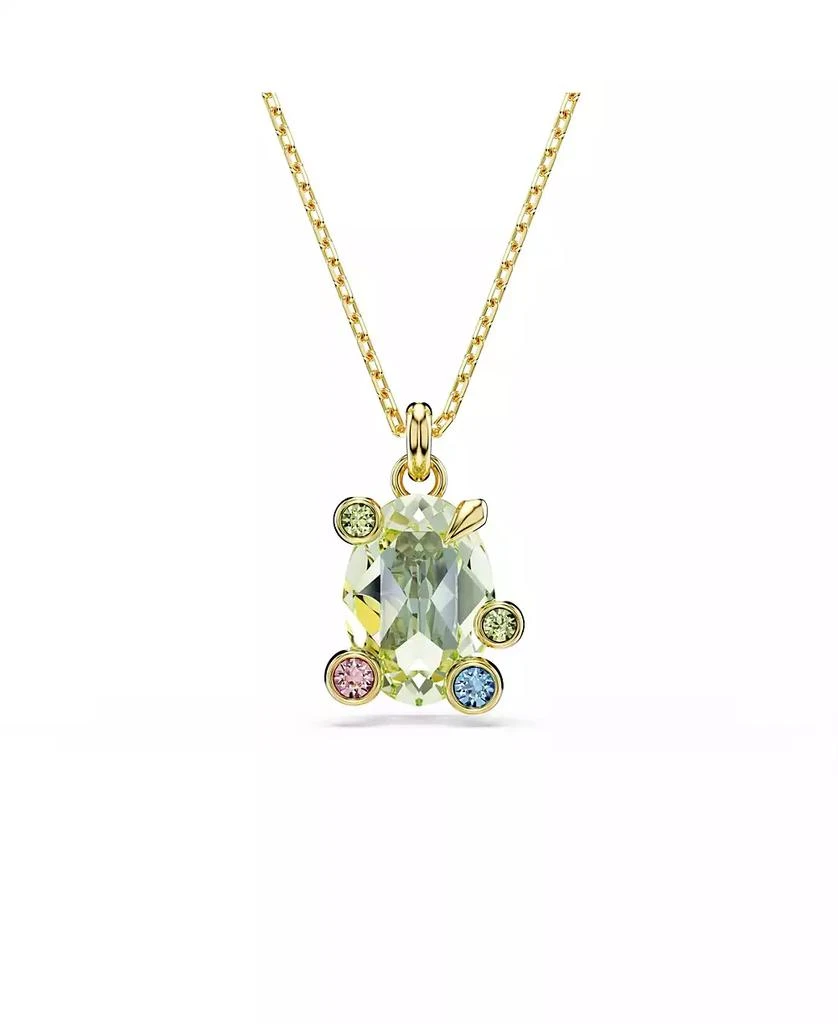 Swarovski Gema Gold-Tone Plated, Mixed Cuts, Multicolored Pendant Necklace 1