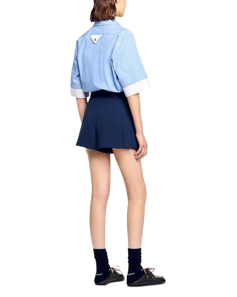 Sandro Tailored Pleated Shorts 3