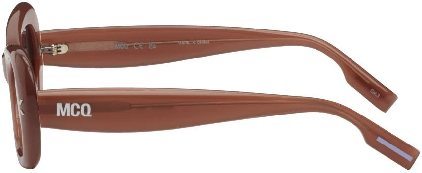 Alexander McQueen Orange Oval Sunglasses 3