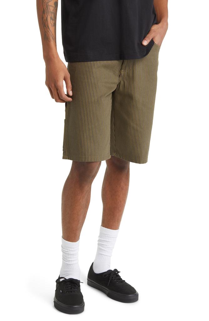 Dickies Stripe Flat Front Carpenter Shorts