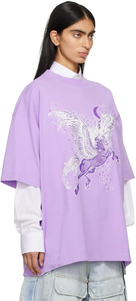 Vetements Purple Flying Unicorn T-Shirt 4