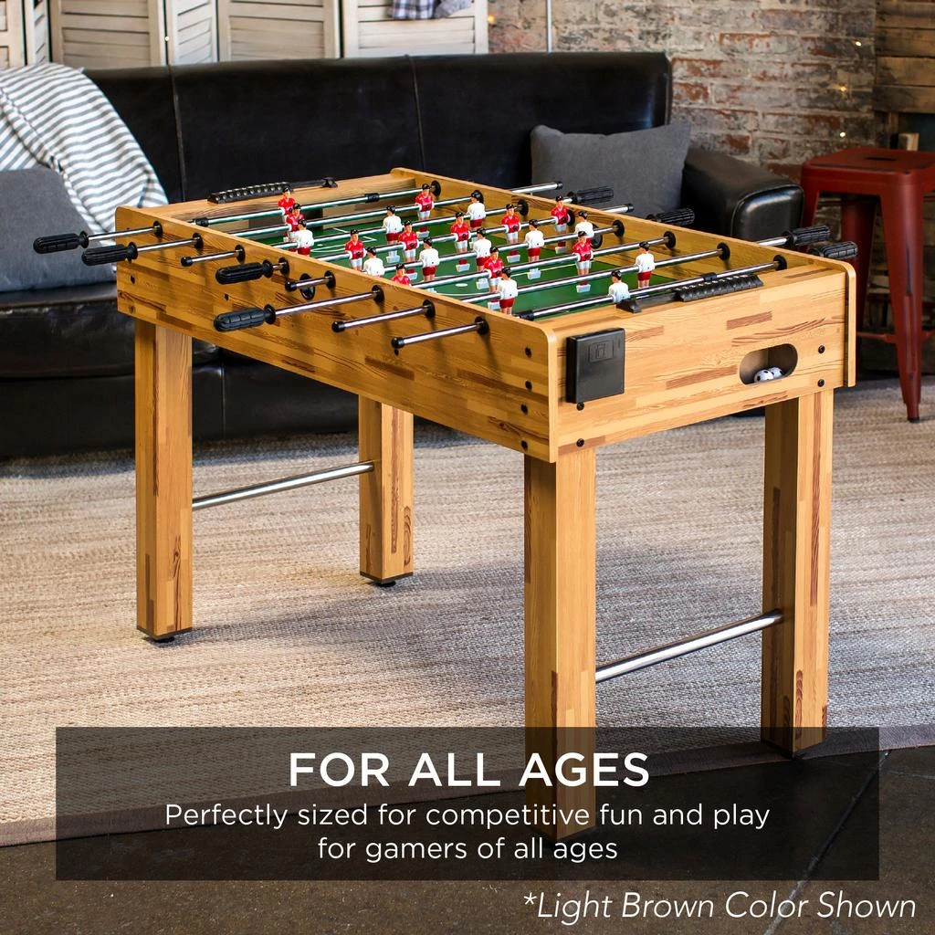 Best Choice Products 48in Competition Sized Foosball Table for Home, Game Room w/ 2 Balls, 2 Cup Holders 2