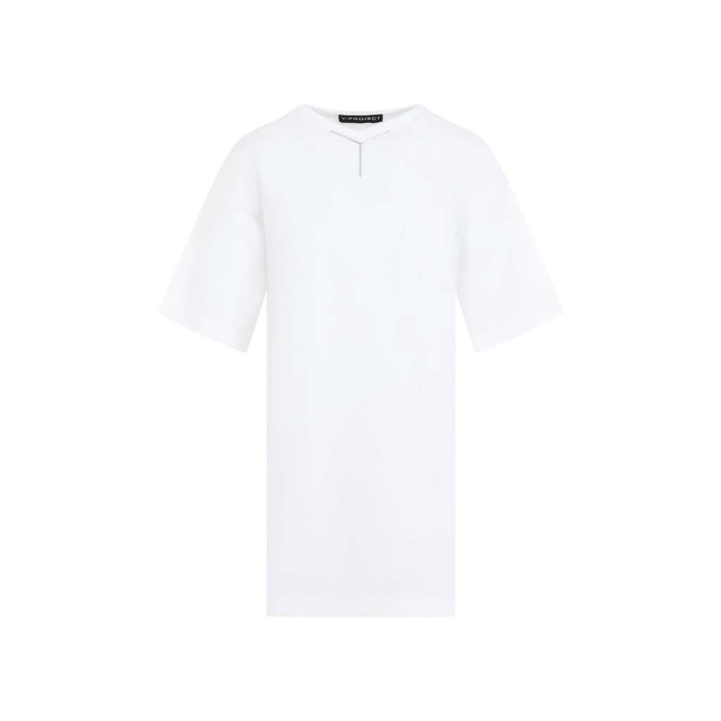 Y/Project Optic White Y Chrome Cotton T-shirt 2