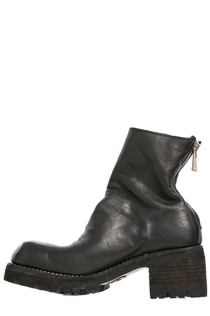 guidi Guidi Back Zip Squared-Toe Boots