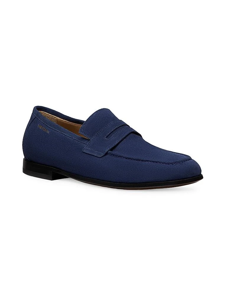 Stuart Weitzman SW Club Suede Penny Loafers 2