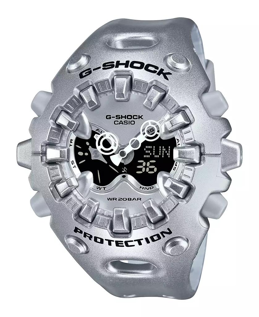 G-Shock Men's Silver Tone Resin Watch, 58.2mm