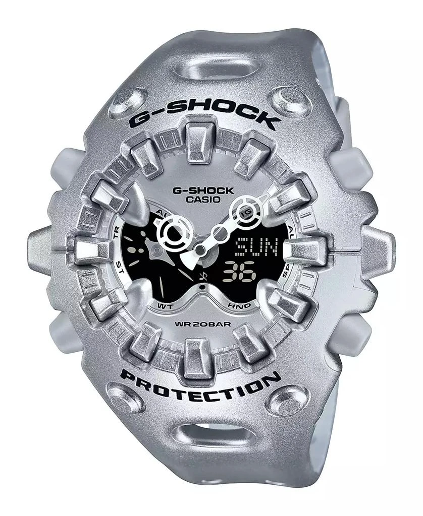 G-Shock Men's Silver Tone Resin Watch, 58.2mm 1
