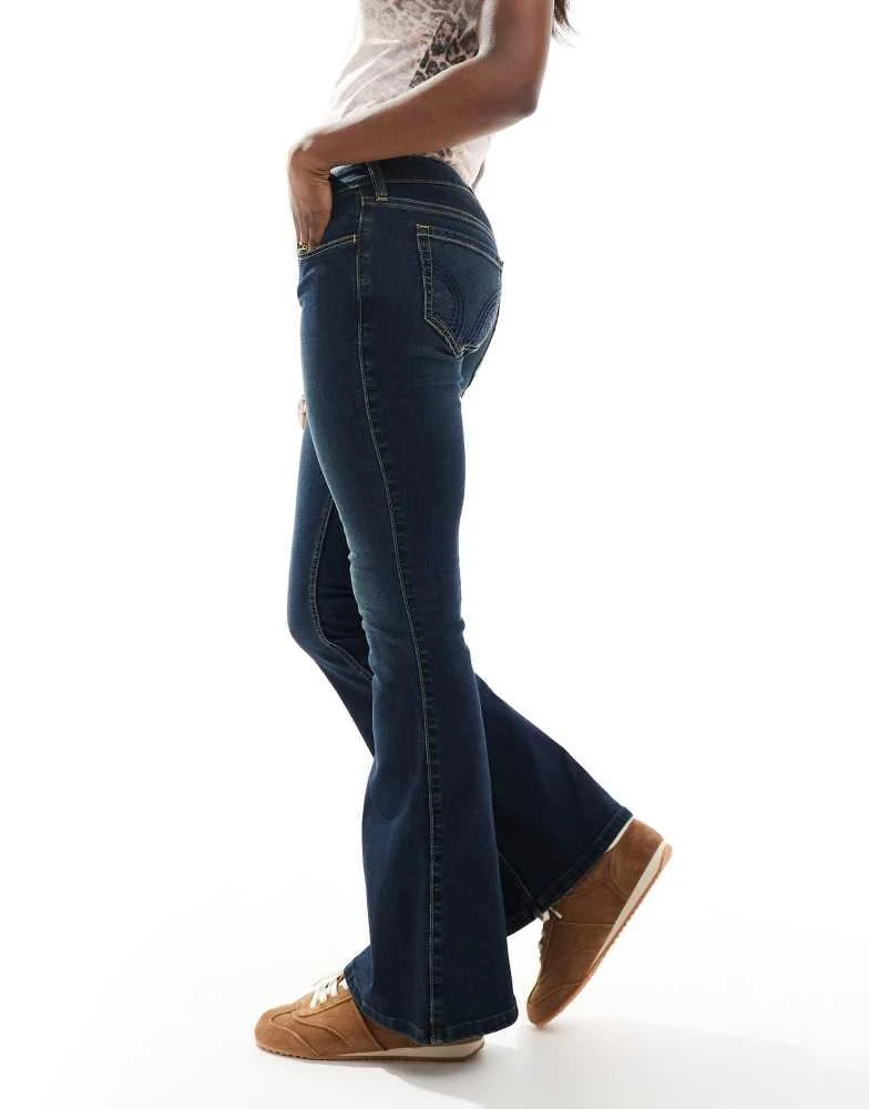 HOLLISTER Hollister low rise flare jean in dark rinse 2