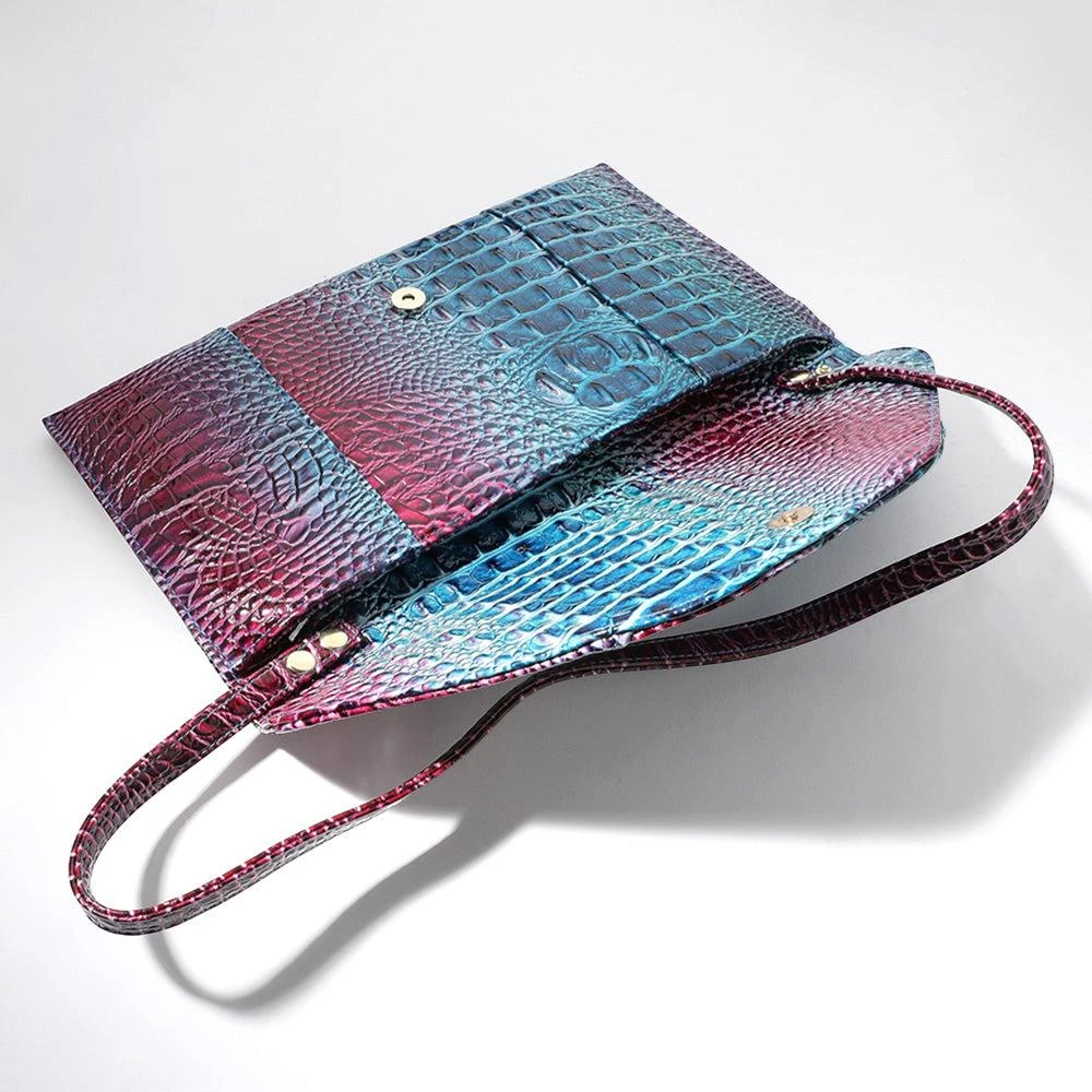 FASHNZFAB Snake Skin Patterned Envelope Clutch / Shoulder Bag 4