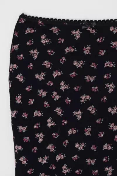 Urban Outfitters Vintage Y2k Printed Flower Midi Skirt