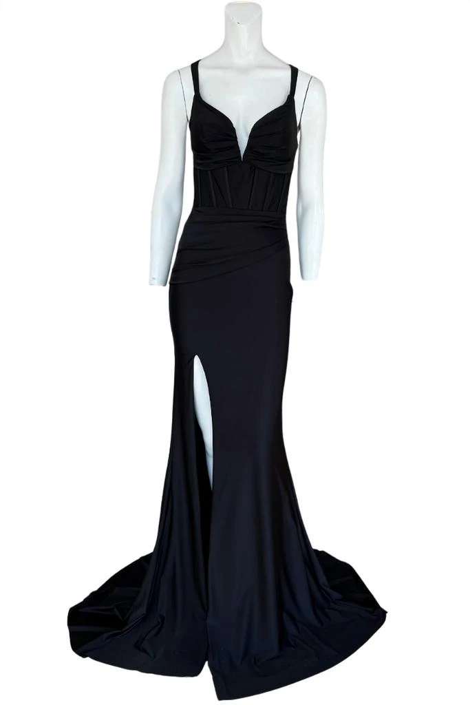 Jovani Jovani - Black Maxi Evening Gown 1