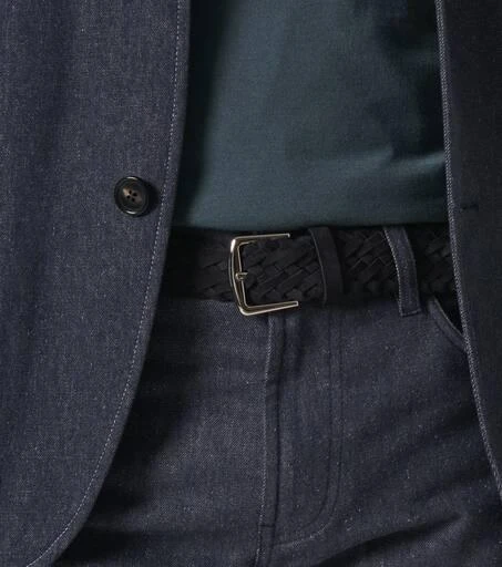 Loro Piana Alsavel braided suede belt 3
