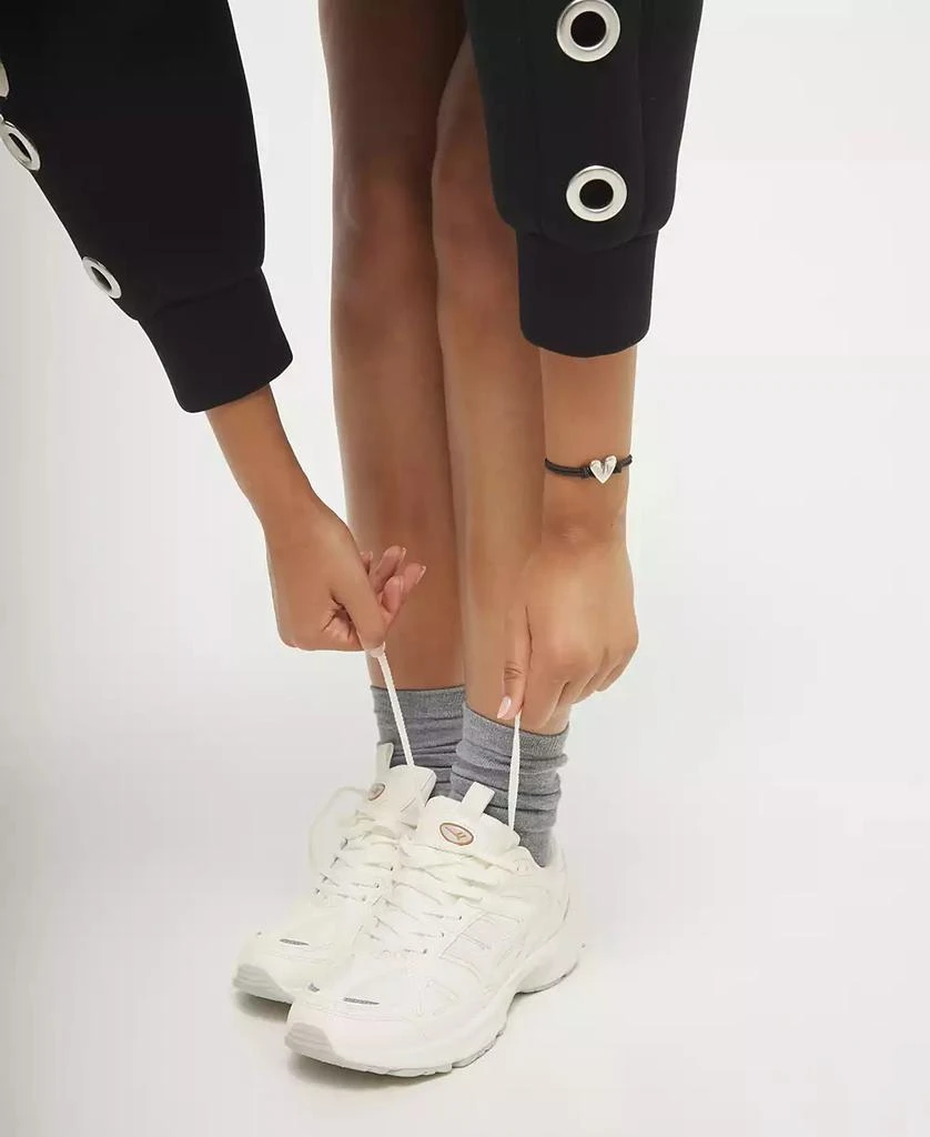 UNOde50 Black Elastic Thread Sterling Silver Plated Bracelet with Heart 4