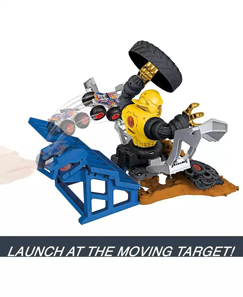 Hot Wheels Monster Trucks Arena Smashers Mega-Wrex Vs Crushzilla Takedown Playset 4