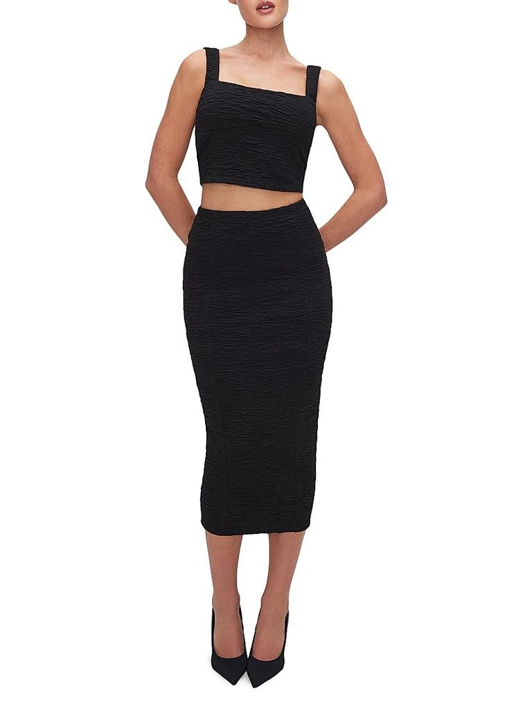 Good American Wide Scrunchie Crop Top 9